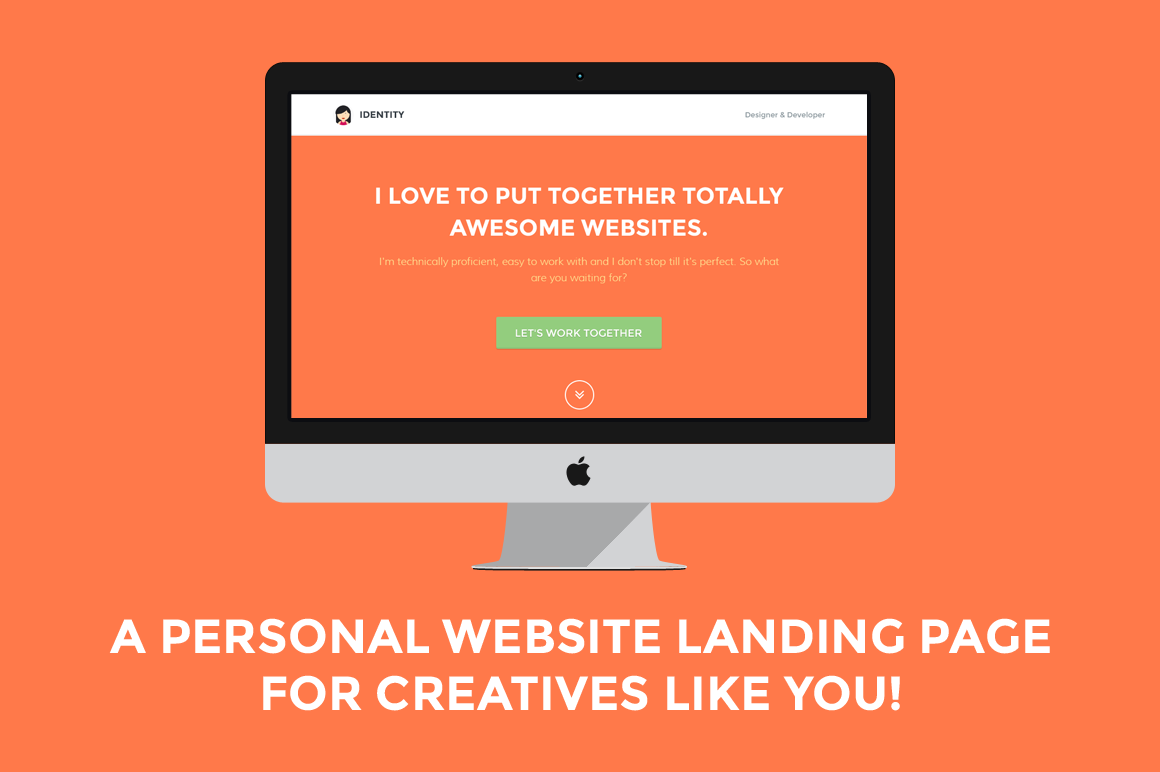 Identity: Personal Site Landing Page