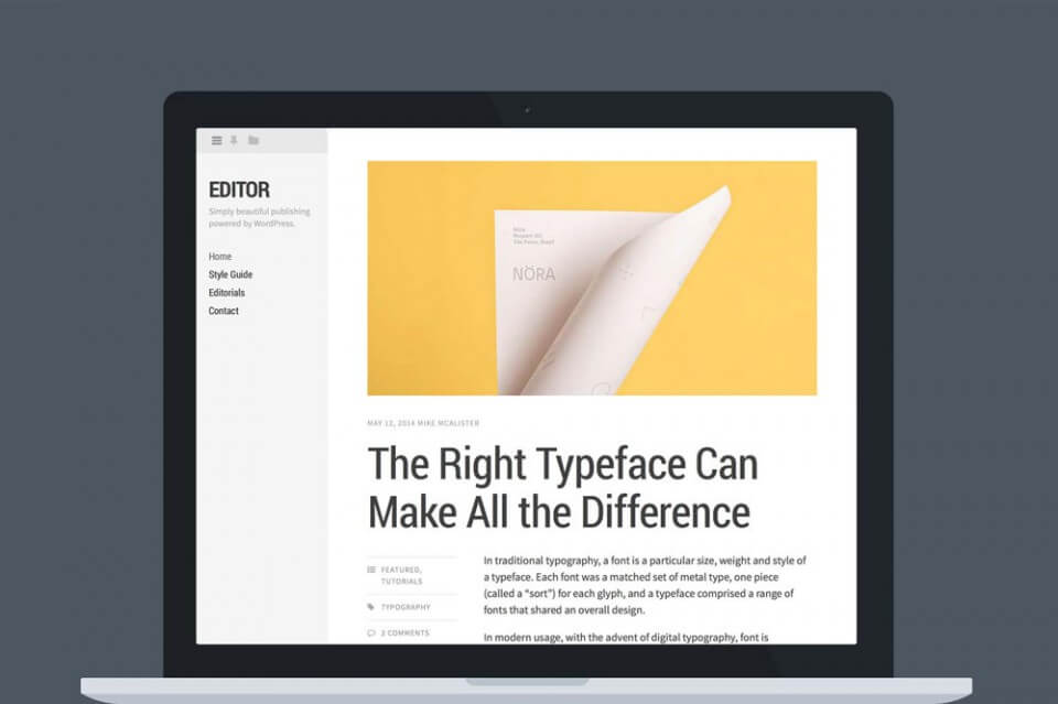 Editor WordPress Theme